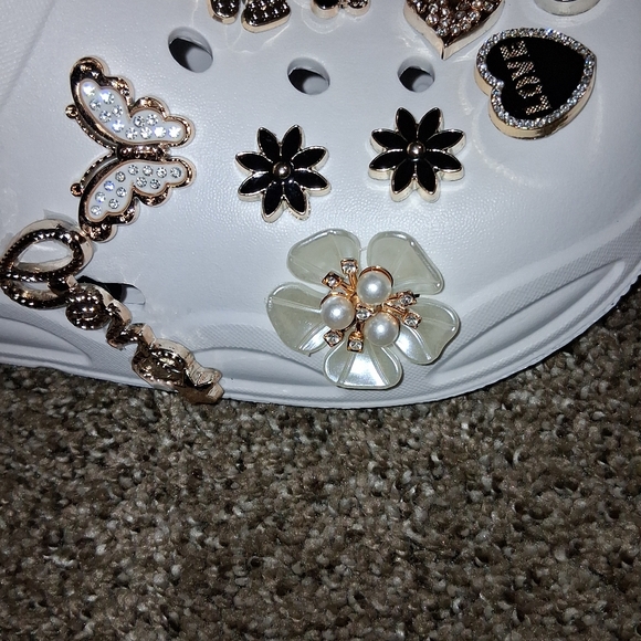 NEW WHITE BLING Imitation Croc - Picture 15 of 15
